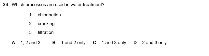 IGCSE 0653 May/Jun 2024 Paper 11 Q24 — Organic Chemistry