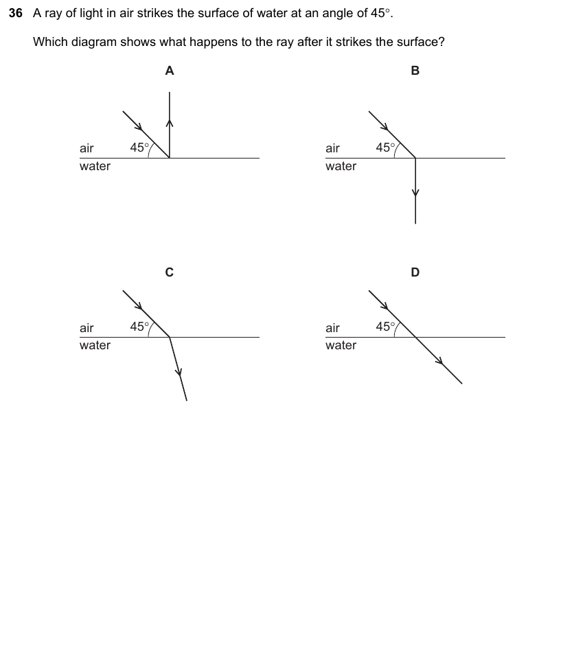 IGCSE 0653 May/Jun 2024 Paper 11 Q36 — States of Matter & Particles