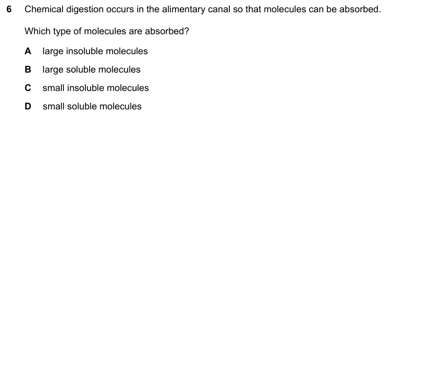IGCSE 0653 May/Jun 2024 Paper 11 Q6 — Human Nutrition