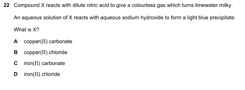 IGCSE 0653 May/Jun 2024 Paper 12 Q22 — Acids, Bases & Salts