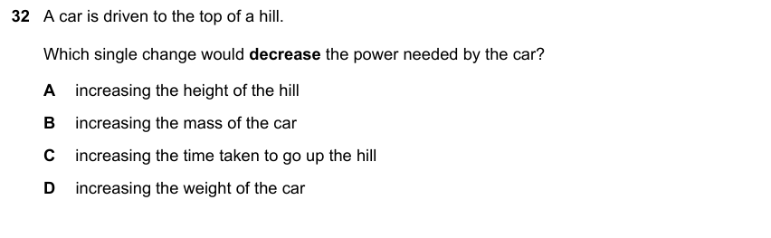 IGCSE 0653 May/Jun 2024 Paper 13 Q32 — Energy, Work & Power