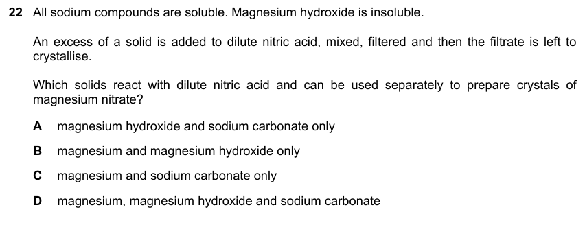 IGCSE 0653 May/Jun 2024 Paper 21 Q22 — Acids, Bases & Salts