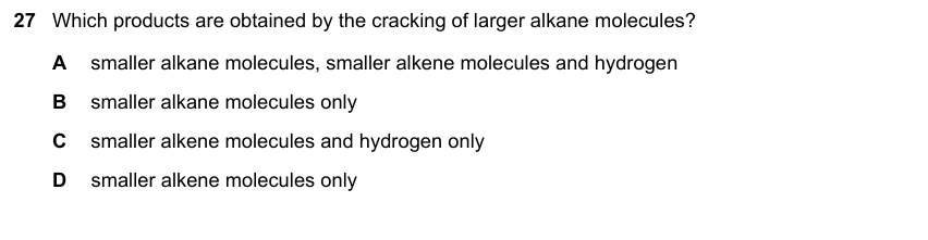 IGCSE 0653 May/Jun 2024 Paper 21 Q27 — Organic Chemistry