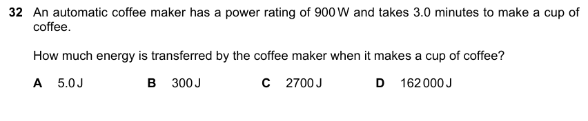 IGCSE 0653 May/Jun 2024 Paper 22 Q32 — Energy, Work & Power