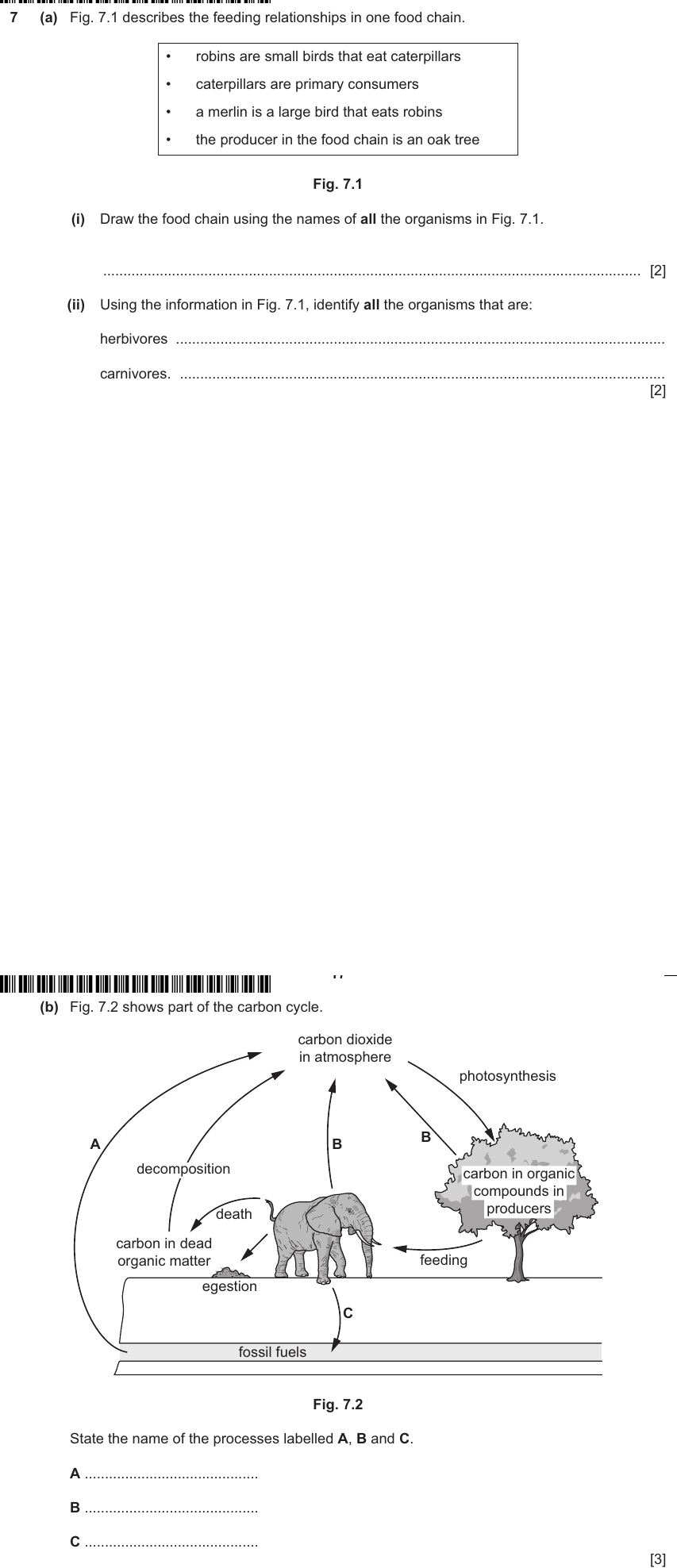 IGCSE 0653 May/Jun 2024 Paper 32 Q7 — Variation & Selection