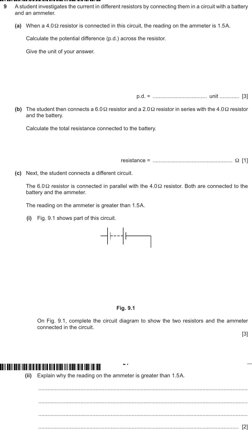 IGCSE 0653 May/Jun 2024 Paper 32 Q9 — Inheritance