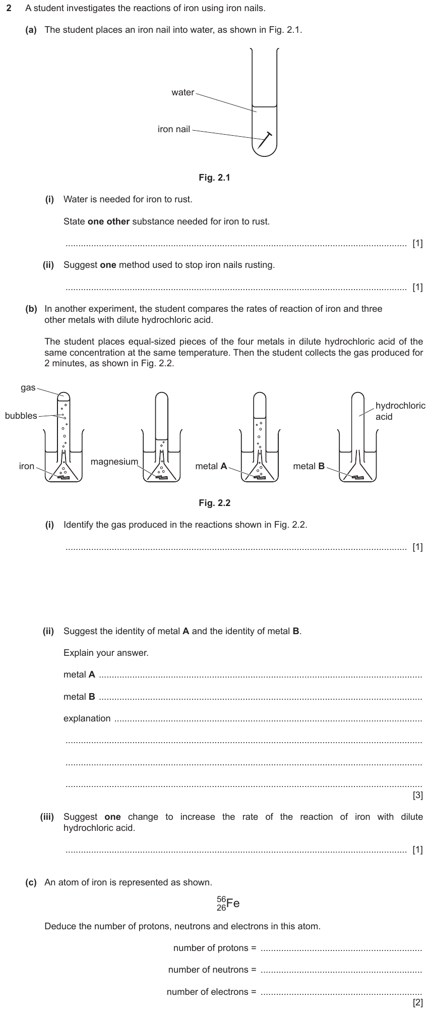 IGCSE 0653 May/Jun 2024 Paper 33 Q2 — Acids, Bases & Salts