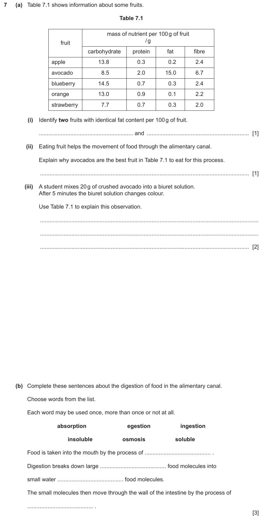 IGCSE 0653 May/Jun 2024 Paper 33 Q7 — Variation & Selection