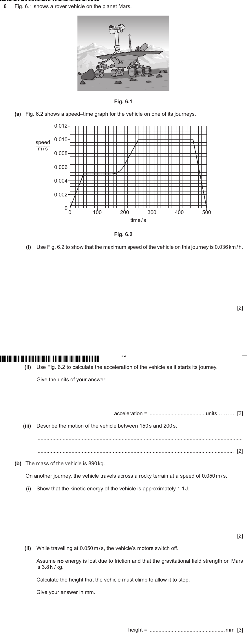 IGCSE 0653 May/Jun 2024 Paper 42 Q6 — Space Physics
