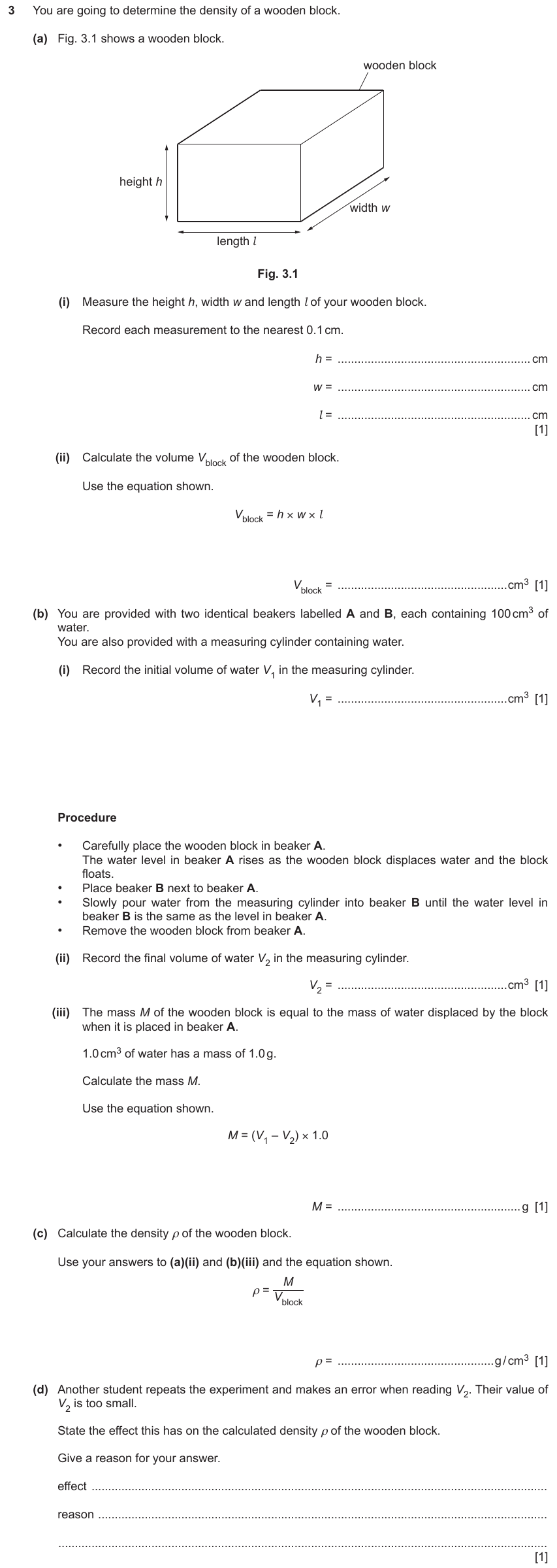IGCSE 0653 May/Jun 2024 Paper 51 Q3 — Electricity & Magnetism