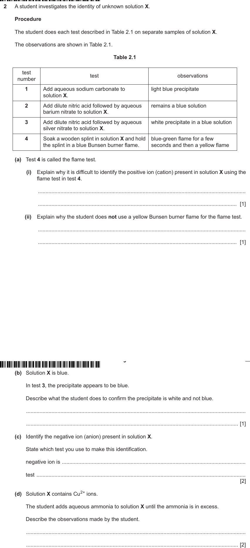 IGCSE 0653 May/Jun 2024 Paper 62 Q2 — Acids, Bases & Salts