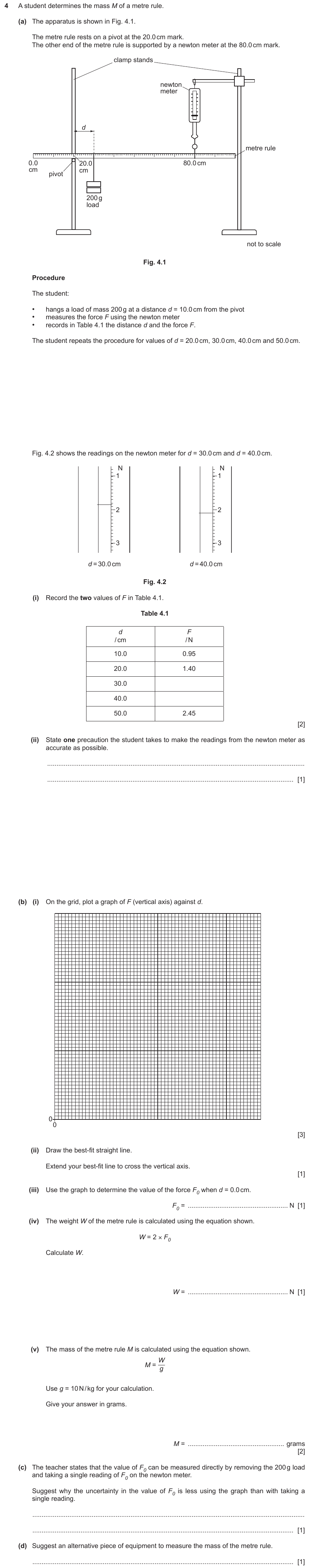 IGCSE 0653 May/Jun 2024 Paper 63 Q4 — Forces