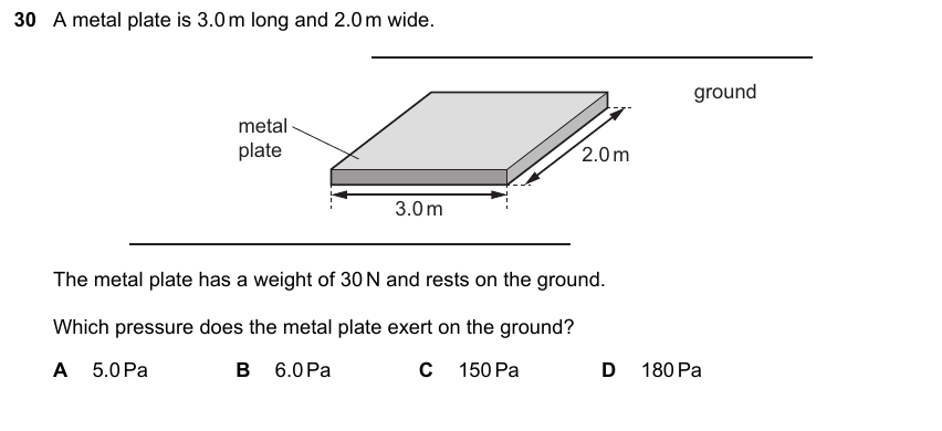 IGCSE 0653 May/Jun 2025 Paper 11 Q30 — States of Matter & Particles