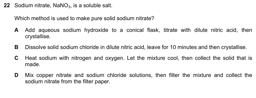 IGCSE 0653 May/Jun 2025 Paper 13 Q22 — Acids, Bases & Salts