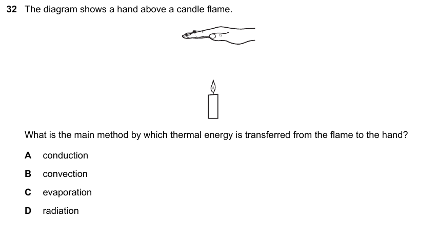 IGCSE 0653 May/Jun 2025 Paper 13 Q32 — States of Matter & Particles