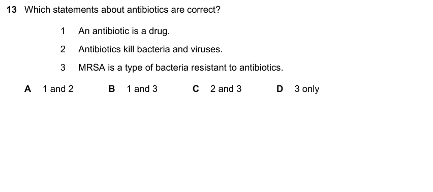 IGCSE 0653 May/Jun 2025 Paper 21 Q13 — Diseases & Immunity