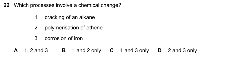 IGCSE 0653 May/Jun 2025 Paper 21 Q22 — Organic Chemistry