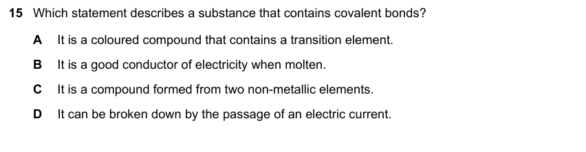 IGCSE 0653 May/Jun 2025 Paper 22 Q15 — Chemical Bonding