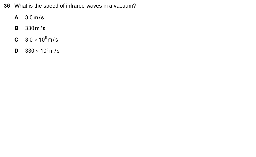 IGCSE 0653 May/Jun 2025 Paper 22 Q36 — Space Physics