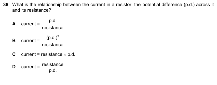 IGCSE 0653 May/Jun 2025 Paper 23 Q38 — Electricity & Magnetism