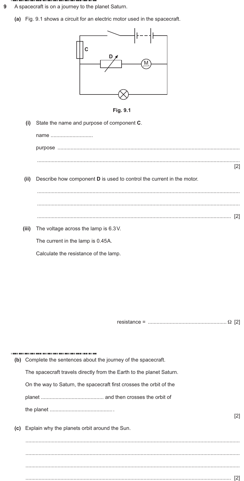 IGCSE 0653 May/Jun 2025 Paper 31 Q9 — Inheritance