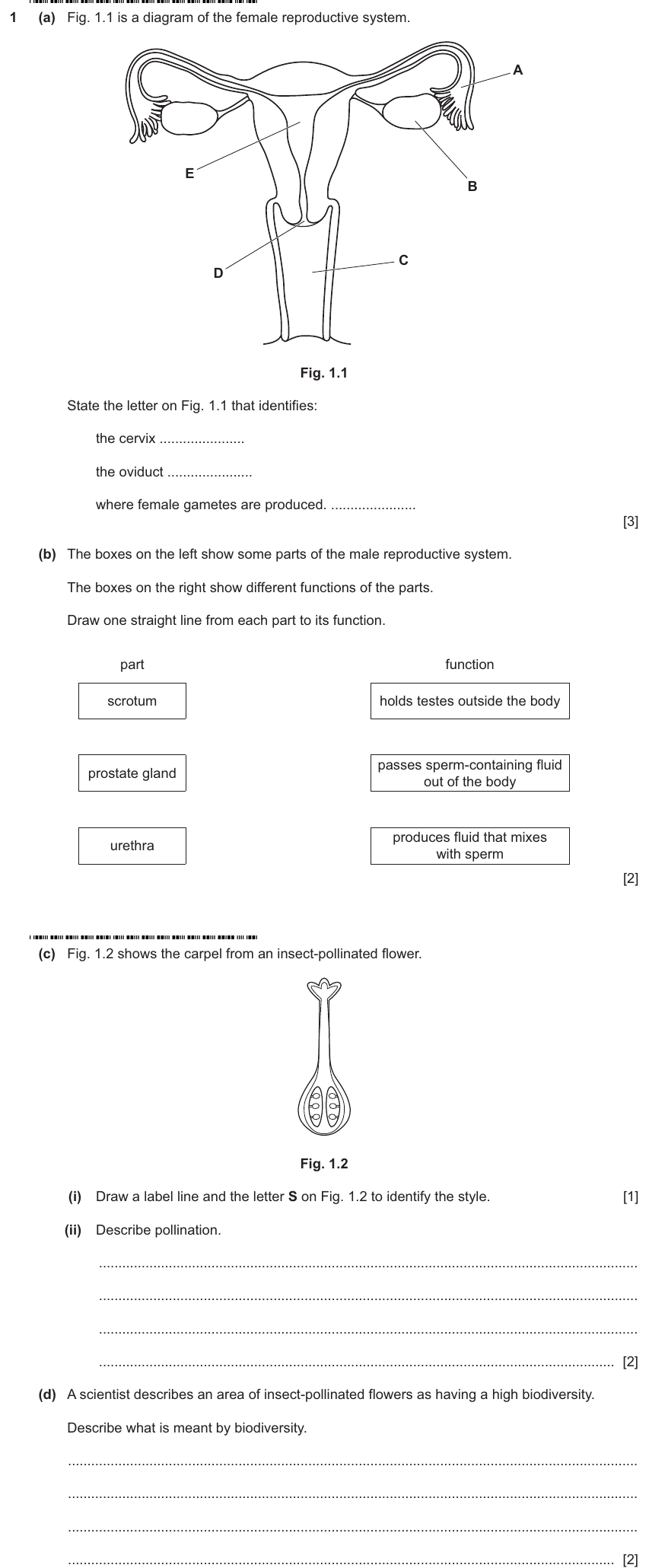 IGCSE 0653 May/Jun 2025 Paper 33 Q1 — Reproduction