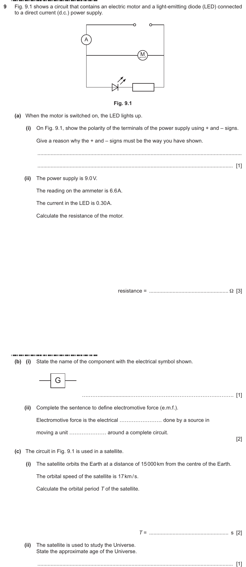 IGCSE 0653 May/Jun 2025 Paper 41 Q9 — Electricity & Magnetism