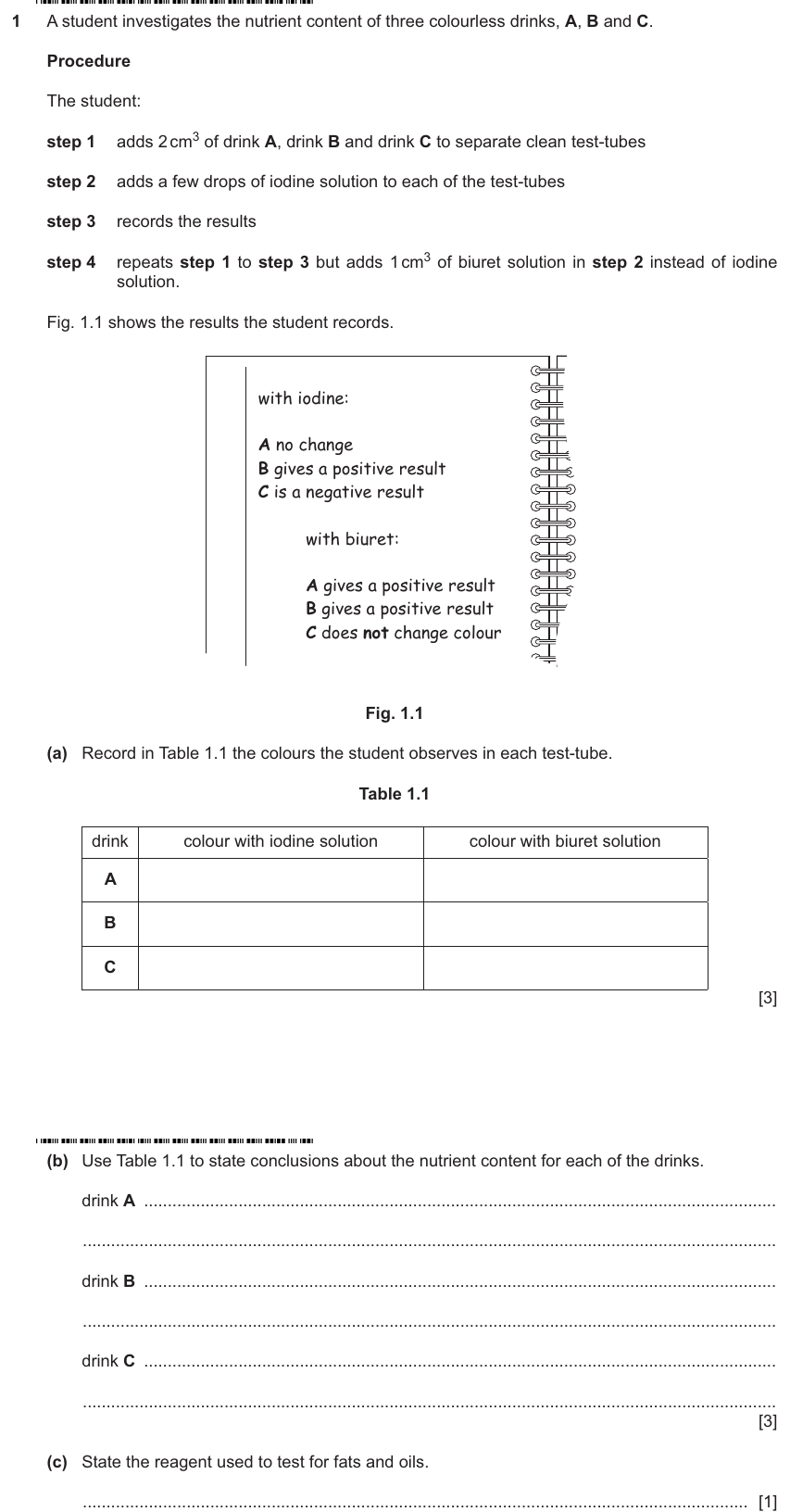 IGCSE 0653 May/Jun 2025 Paper 61 Q1 — Enzymes
