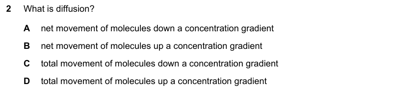 IGCSE 0653 Oct/Nov 2023 Paper 11 Q2 — Excretion