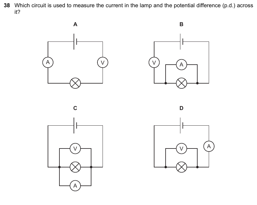 IGCSE 0653 Oct/Nov 2023 Paper 11 Q38 — Electricity & Magnetism
