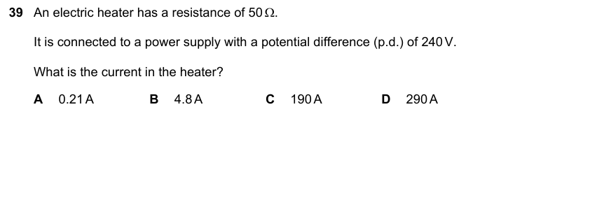 IGCSE 0653 Oct/Nov 2023 Paper 11 Q39 — Electricity & Magnetism