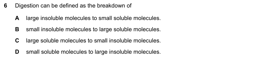 IGCSE 0653 Oct/Nov 2023 Paper 11 Q6 — Gas Exchange & Respiration