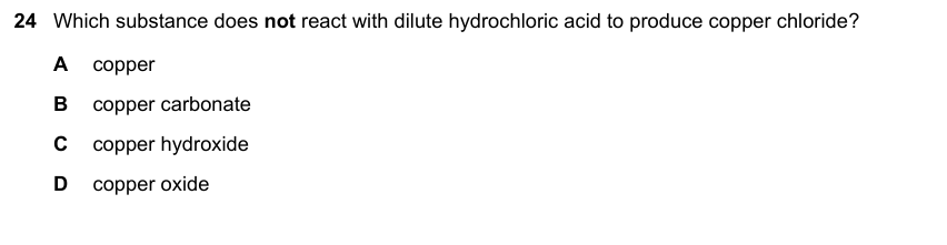 IGCSE 0653 Oct/Nov 2023 Paper 12 Q24 — Organic Chemistry