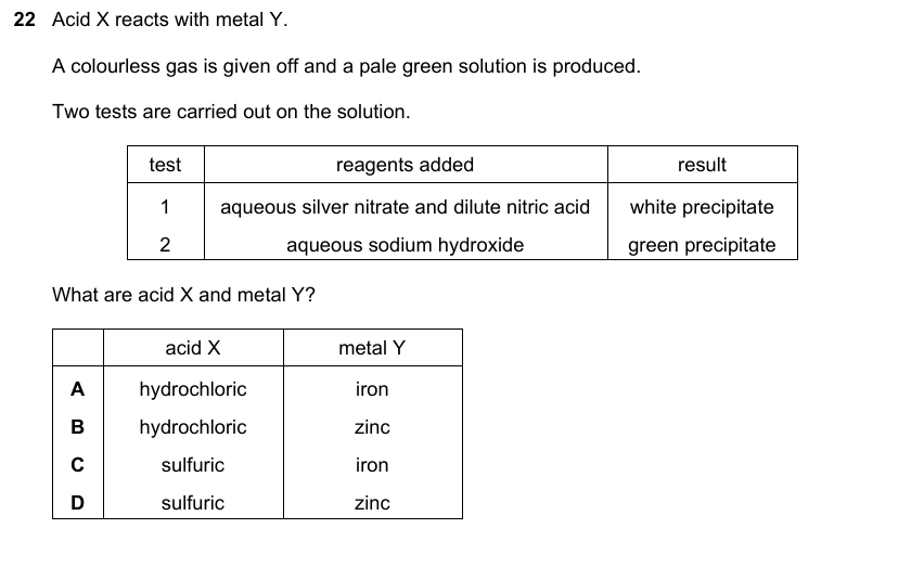 IGCSE 0653 Oct/Nov 2023 Paper 21 Q22 — Acids, Bases & Salts