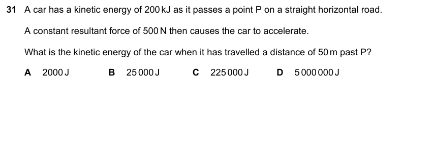 IGCSE 0653 Oct/Nov 2023 Paper 21 Q31 — Energy, Work & Power
