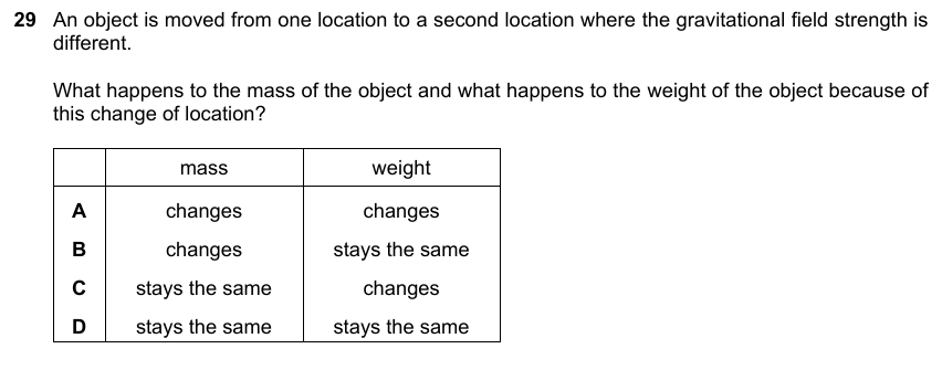 IGCSE 0653 Oct/Nov 2023 Paper 22 Q29 — States of Matter & Particles