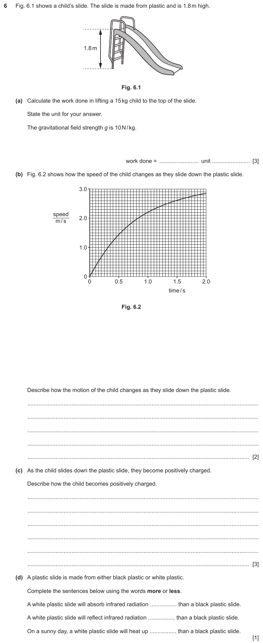 IGCSE 0654 Mar 2022 Paper 42 Question 6 — Work & power