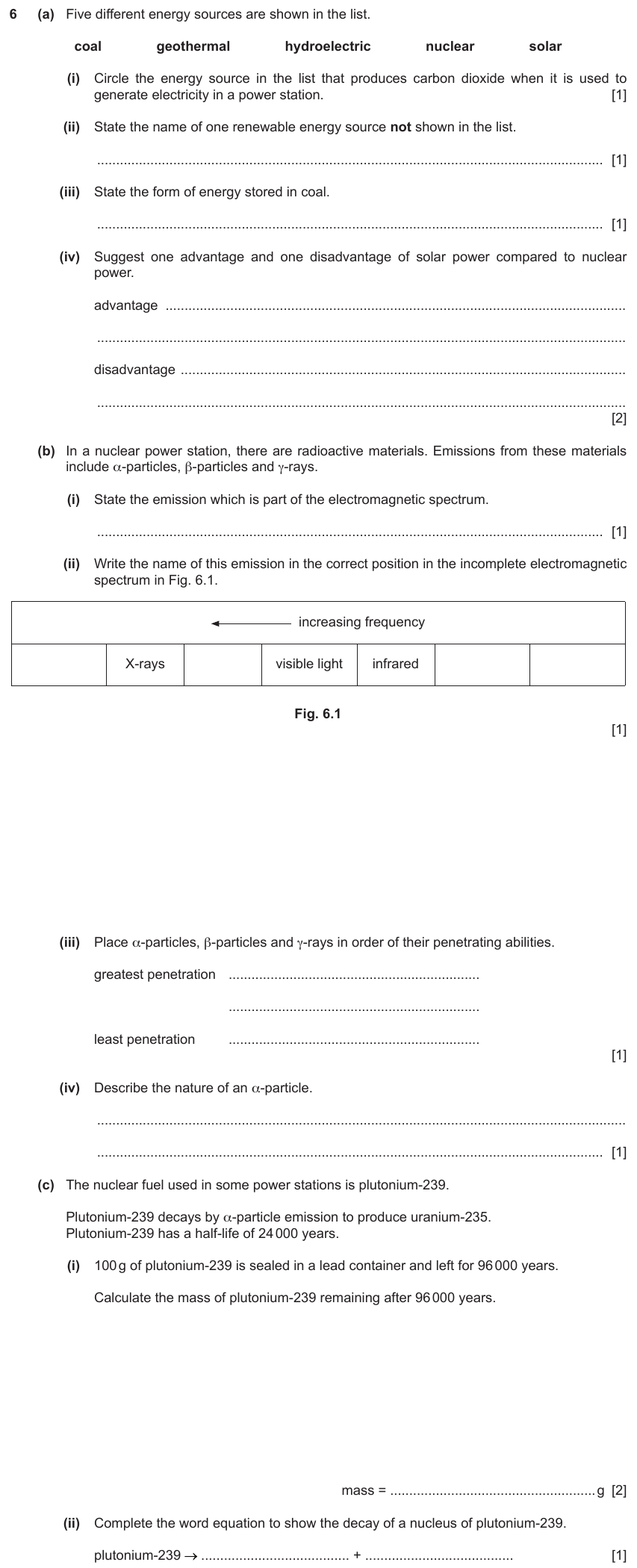 IGCSE 0654 Mar 2024 Paper 32 Question 6 — Energy resources