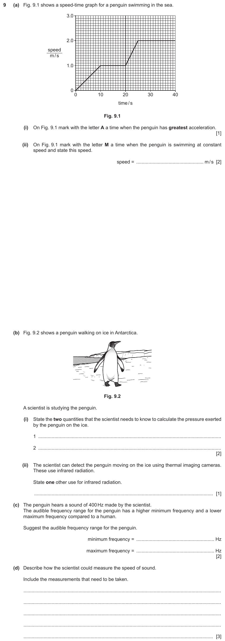 IGCSE 0654 Mar 2024 Paper 32 Question 9 — General properties of waves