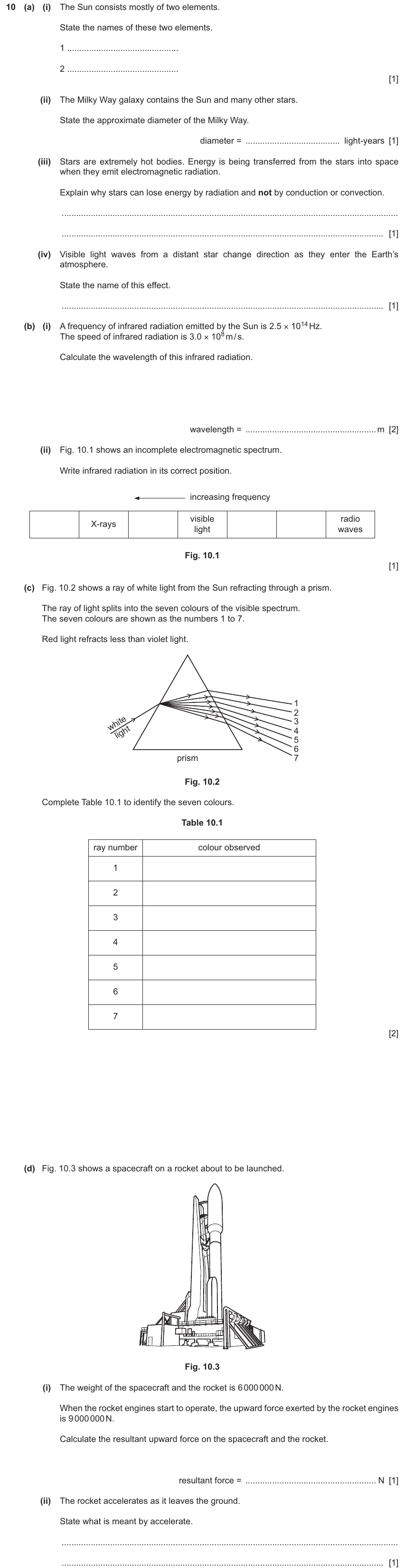 IGCSE 0654 Mar 2025 Paper 32 Question 10 — Conduction, convection & radiation