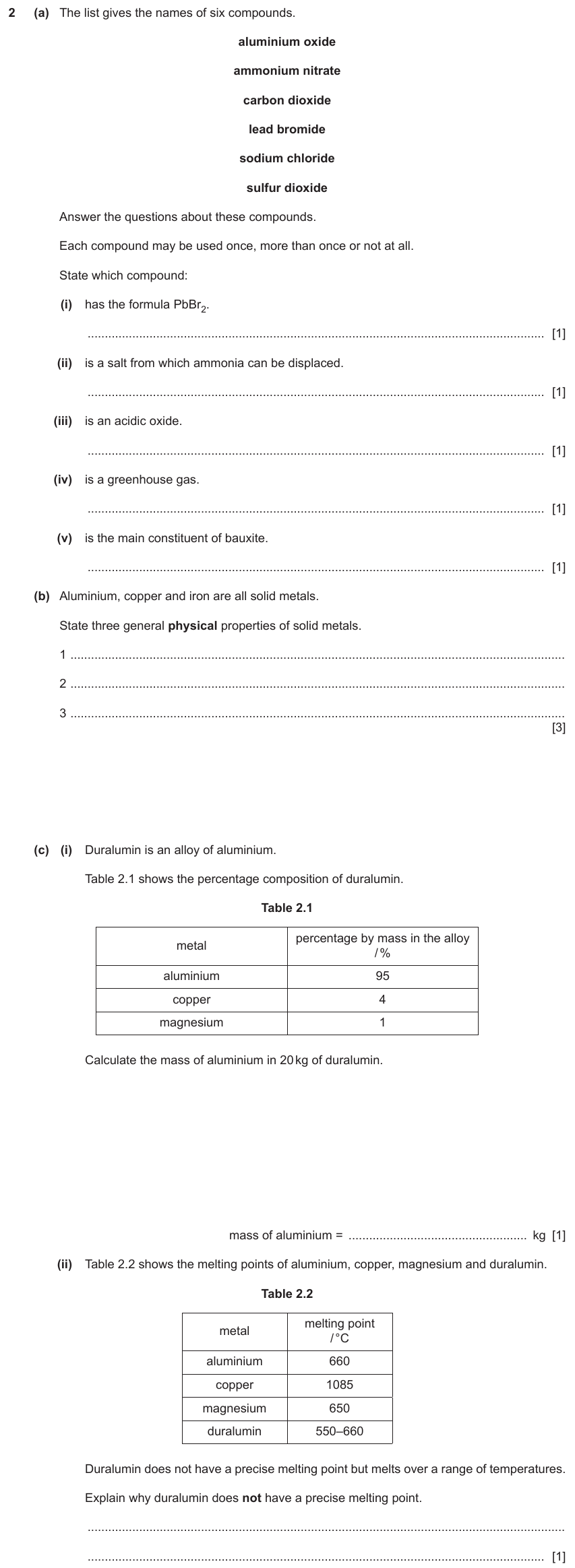 IGCSE 0654 Jun 2023 Paper 33 Question 2 — Air quality & the atmosphere