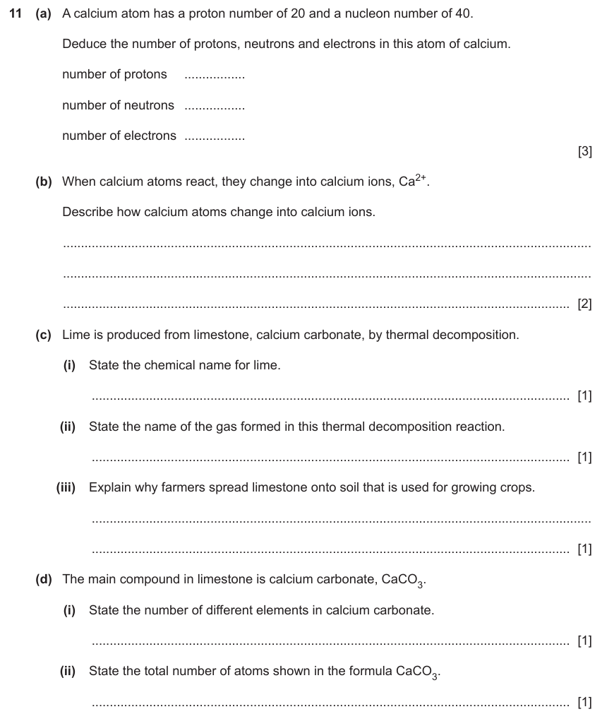 IGCSE 0654 Jun 2024 Paper 31 Question 11 — Atomic structure