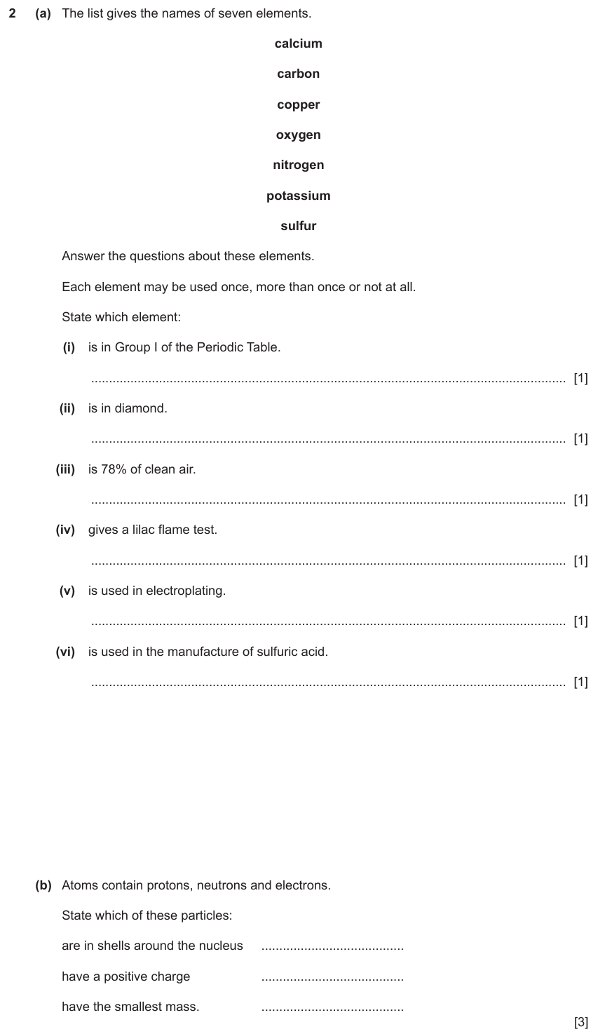 IGCSE 0654 Jun 2024 Paper 32 Question 2 — Atomic structure