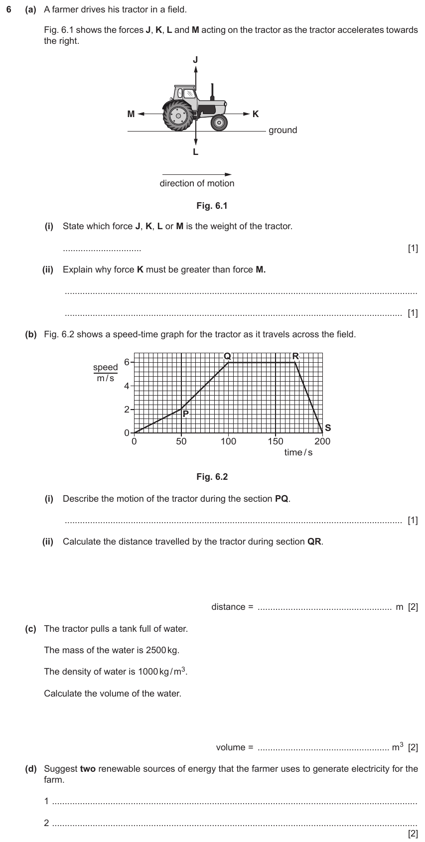 IGCSE 0654 Jun 2024 Paper 32 Question 6 — Mass & weight
