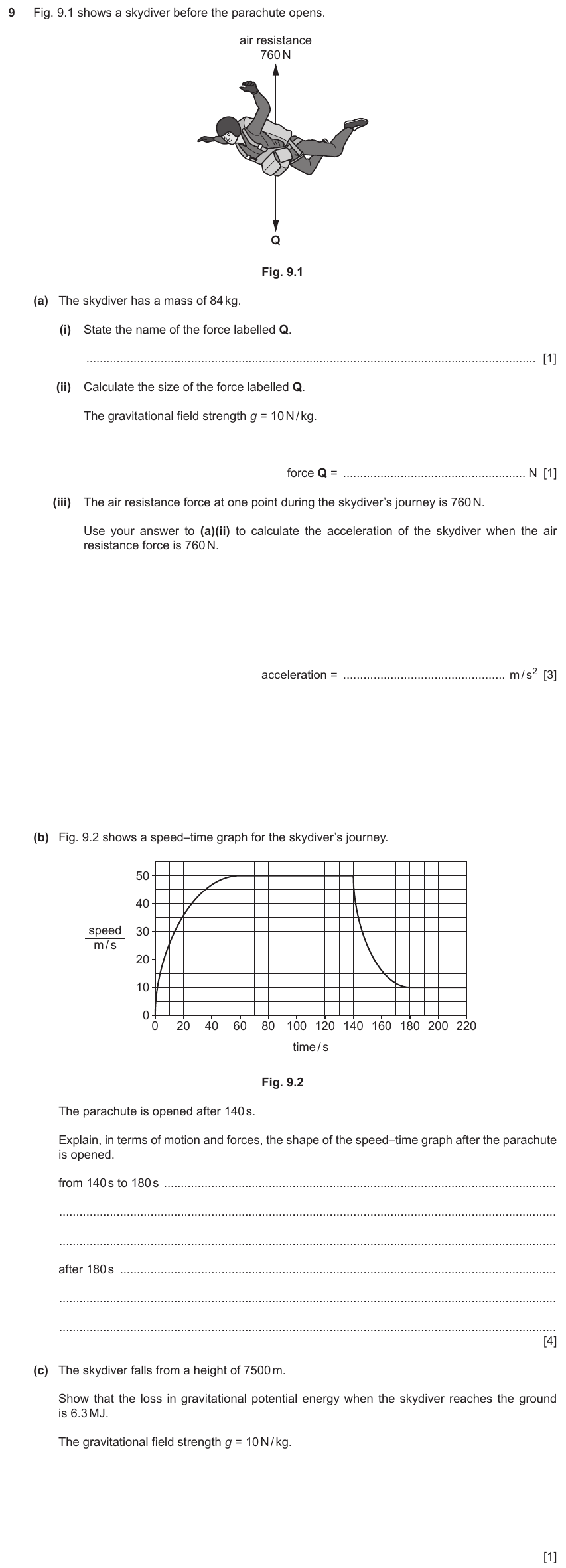 IGCSE 0654 Jun 2024 Paper 41 Question 9 — Mass & weight