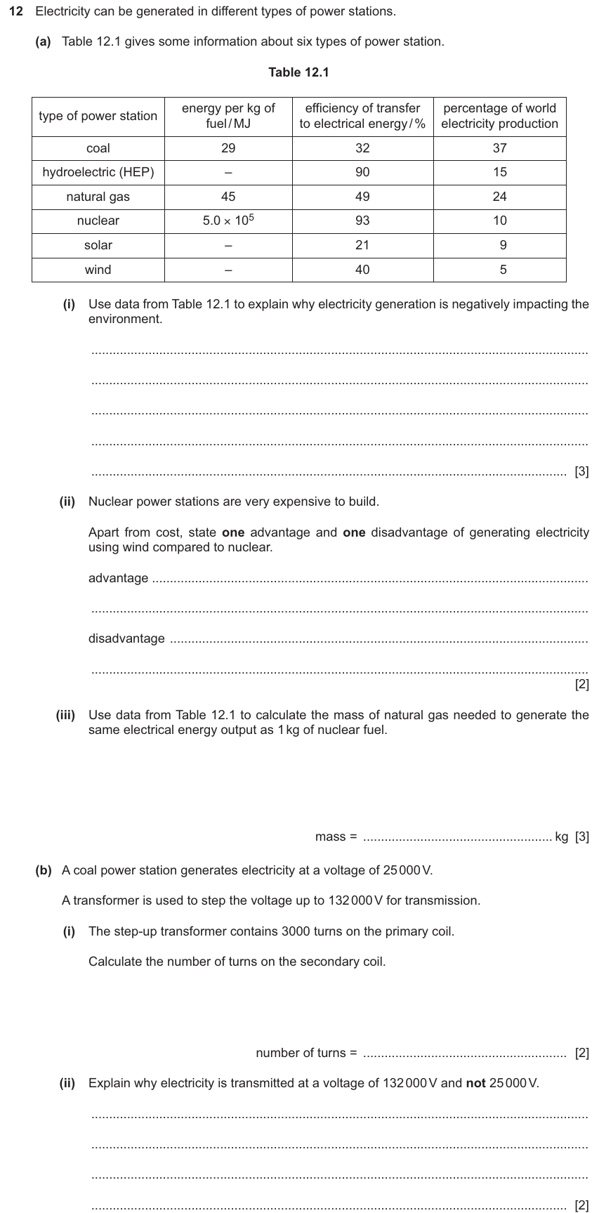 IGCSE 0654 Jun 2024 Paper 42 Question 12 — Work & power