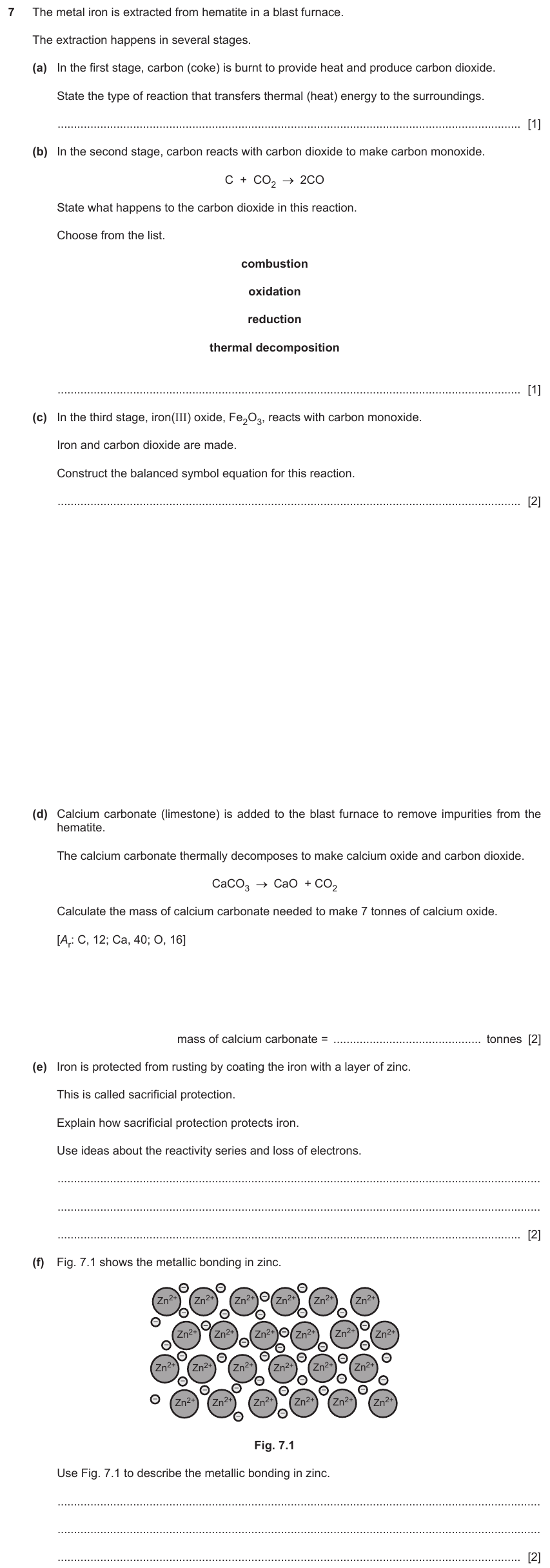 IGCSE 0654 Jun 2025 Paper 41 Question 7 — Corrosion & rusting
