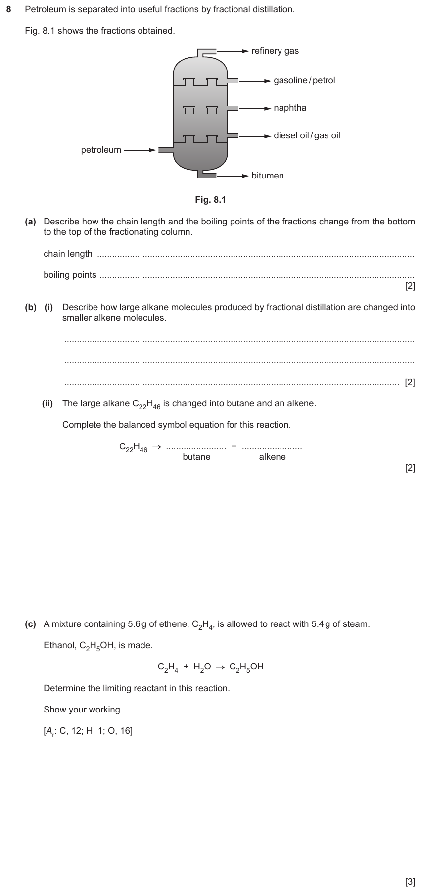 IGCSE 0654 Jun 2025 Paper 41 Question 8 — Fuels & petroleum