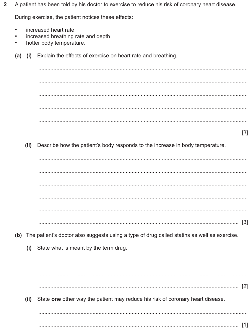 IGCSE 0654 Jun 2025 Paper 43 Question 2 — Heart & circulatory system