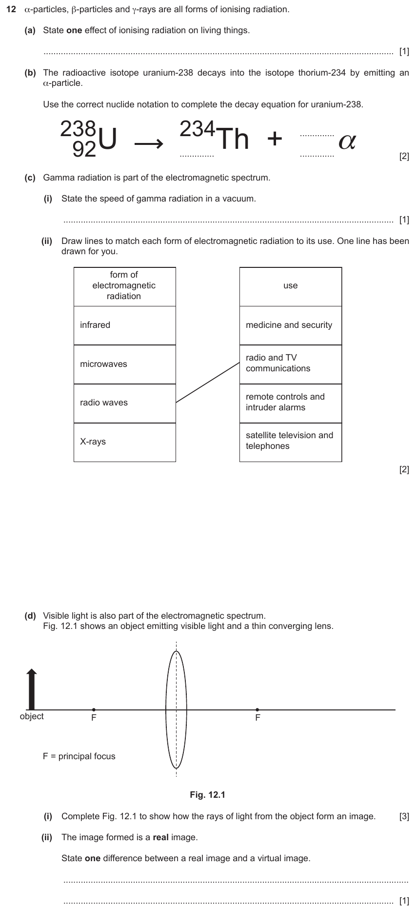 IGCSE 0654 Nov 2022 Paper 41 Question 12 — Electromagnetic spectrum